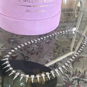 Spiked Silver Necklace